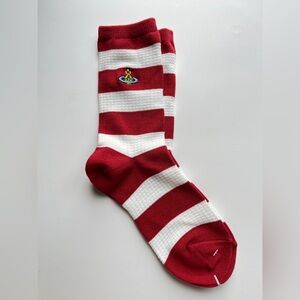 Vivienne Westwood Red and White Striped Socks